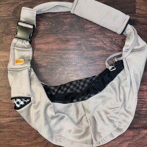 Gray Crossbody Dog Sling Bag Carrier